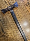 Vtg Antique Early 1900s Conneaut Lake Park Souvenir Double Axe Cane Walkin Stick