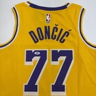 Autographed signed Luka Doncic Los Angeles Yellow Basketball Jersey Psa Coa