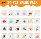 Joyin 24 Pcs Halloween Mochi Squishy Toys With Bags  Anxiety Relief Squeeze Toy 