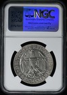 1930a Germany Graf Zeppelin Silver Funf Mark 5m Ngc Unc Details