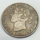 1900 Newfoundland Twenty 20 Cents Sterling Silver Canadian Circulated Coin G605