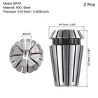 2pcs Er16 Spring Collet 3 16  Chuck For Cnc Engraving Machine Lathe Milling