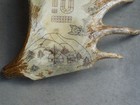Large 25 1 2  X 20  Moose Antler Cribbage Board Canada Yukon Inuit Made Signed