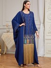 Ramadan Abaya Women Muslim Long Maxi Dress Turkey Kaftan Embroidery Dubai Gown