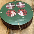 Pottery Barn Enchanted Forest Stewart Plaid Drink Coasters - Mixed Set Of 4