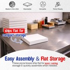 Mt Products 14  X 14  X 1 9  Extra Thin White Paperboard Pizza Boxes  Pack Of 10