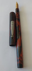 Waterman s 12 Red Mottled Eyedroper Pen Original Waterman s Ideal N2 Gold Nib