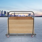 Folding Table Cart Folding Table Free Standing Trolley For 10pcs Table Cart