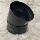 Duravent 6dbk-e45 Durablack 6  Stainless Steel Single Wall Stove Pipe Elbow 45  