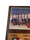     vintage 1992-93 Nbachicago Bulls Championship Wall Plaque- 10 1 2 X 13 