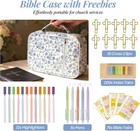 Bible Cover Case For Women  Large Bible Bag With Bible Study Supplies Accessorie