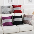 Pack Of 2 Sequin Pillow Covers  Elegant Rhinestones Sofa Decor Throw Cushion    