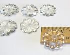 10 Vintage Chandelier Clear Glass Crystal Replacement Flower Daisy Rosettes 1 