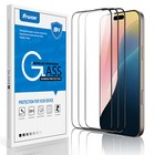 3 Pack For Iphone 16  plus  Pro Max Full Cover Tempered Glass Screen Protector