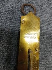 Vintage Chatillon s Spring Balance Brass Hanging Scale Antique New York