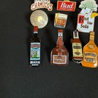 Lot Of 10 Vintage Alcohol Brand Enamel Lapel Pins Tequila Whiskey Beer