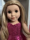 American Girl Doll Truly Me 115 Custom Blonde Hair Amber Eyes With Pierced Ears 
