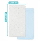 2 Pack Fitted Crib Sheets 28  X 52   Soft Breathable Neutral 100  Cotton Jers   