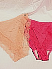 Vintage Nylon Lace Panties Retro Lingerie Cottagecore Granny Brief Lot 2 Usa