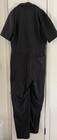 Work Idea Men   s Short Sleeve Work Coveralls Black Small Cotton Blend