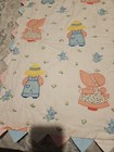 Vtg Hand Stitched Baby Quilt Throw Coverlet Pink Blue Boy Girl Nursery 36  X 48 