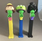 3 Pez Compatible Alien Candy Pilots - Custom  No Pez Dispenser Included - Sci Fi