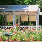 Cord Free Natural Light-filtering Bamboo Reed Roman Shades Manual Roll-up Window