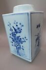 Chinese Cong-shape Porcelain Vase Qing Mark Blue And White 20th Century Fine