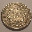 1837 Feuchtwanger Cent Hard Times Token  268 Choice Bu  1