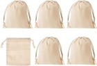 6 Pack Canvas Coin Money Sack Bags Bank Coin Deposit Sacks With Drawstring