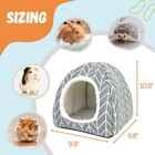 Grey Small Animal Hideout Bed Cozy Cave For Guinea Pig Rabbit Hedgehog Ferret