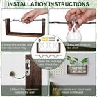 Wall Hanging Planter Propagation Station Glass Flower Vase For Hydroponics Plant