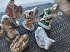 Vintage Ceramic 9 Piece Nativity Set