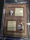 2025 Pieces Of The Past Thomas Edison Nikola Tesla Dual Relic Card 
