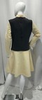 Vintage Kay Windsor Dress Size 14 Mod Knit A Line Long Slee Yellow Gray 1960s