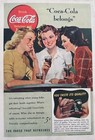Lot Of  3  1941 Coke Coca-cola Vintage Ads