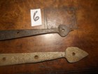 19th Hinges Forged Iron 1830 Antique New England Door Hardware Early American