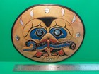 Yellow Cedar Wood Owl Eating Snake Clock Carving - Northwest Coast First Nations