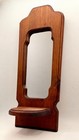 Vintage Mirrored Wooden Wall Shelf