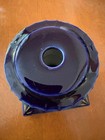 Vintage Porcelain Candle Holder Or Pedestal French Sevres Style Cobalt Blue L c 