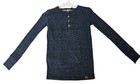Levi s Kids Pajama Set Size 10 Long Sleeve Henley Top Pants Blue Heather Comfort