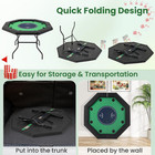 48  Poker Table Foldable - 8 Player Octagon Texas Holdem Poker Tables W  8 Cup H