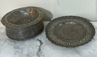 Three  3  Antique Handmade Islamic Metal Items With Beautiful Engraving Designs