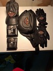Lot Of Harley Davidson Leather Items  Fanny Pack  2 Belt Pouches  Hat  Gloves   