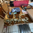 Metal Wall Sculpture Art - Three Running Horses  Horse Subject