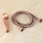 Vintage Antique Copper Brass Bathroom Hand Held Shower Head Spray With 1 5m Hose