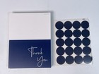 Thank You Cards With Envelopes 100 Pack  4x6 Inch Thank You Cards Bulk Navy Blue