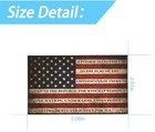 3pcs 5    3   Thin Blue Line Patriotic Reflective Decals For Car   Color  Red e