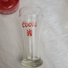 Vintage Coors Beer Red Ashtray Ornamin   Pilsner Drinking Glass W logo Lot Of 2
