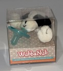 Wubbanub Infant Pacifier Silicone Black White Puppy Dog Plush Bpa latex-free Usa